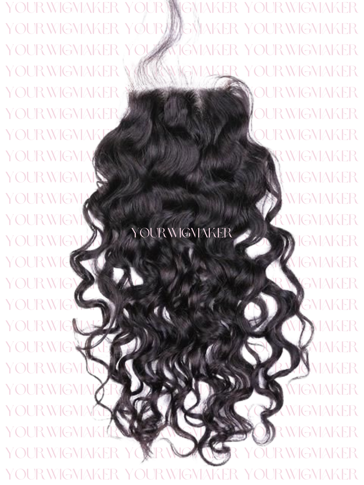 Black Natural Wave/Water Wave Virgin Hair - 1 Lace
