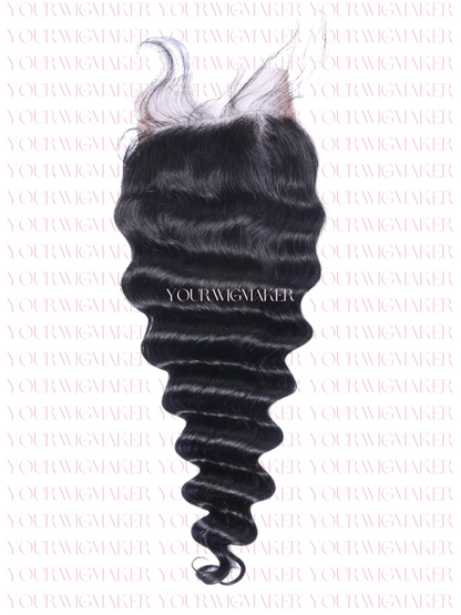 Black Deep Wave Virgin Hair - 1 Lace
