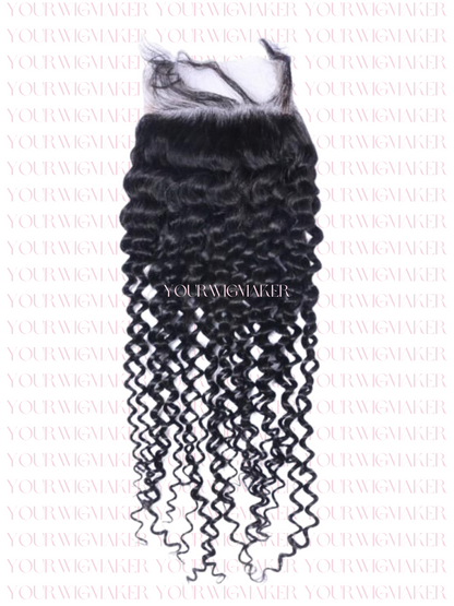 Black Kinky Curly Virgin Hair - 1 Lace