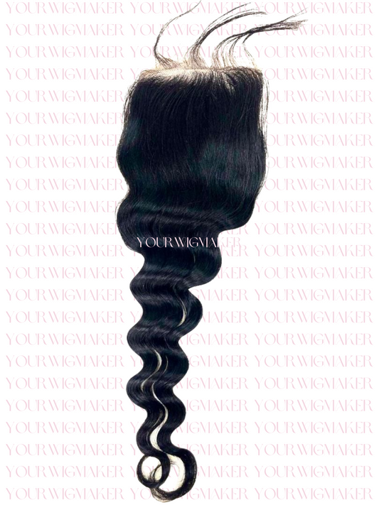 Black Loose Curly Virgin Hair - 1 Lace