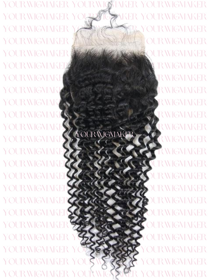 Black Kinky Curly Virgin Hair - 1 Lace