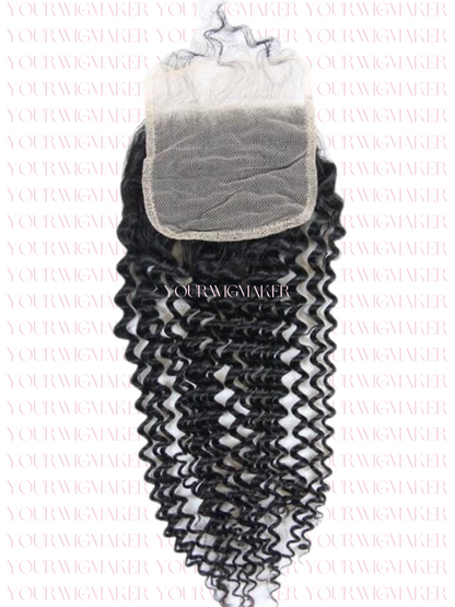 Black Kinky Curly Virgin Hair - 1 Lace