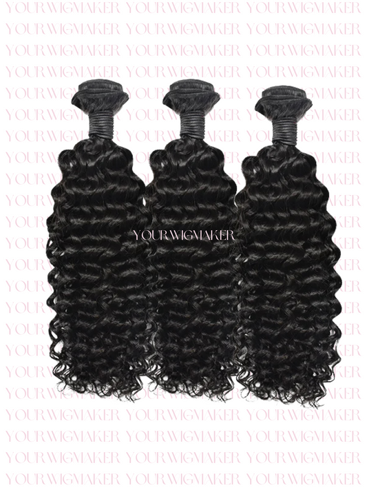 Black Deep Curly Virgin Hair - 1 Bundle