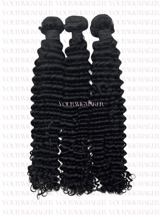 Black Deep Wave Virgin Hair - 1 Bundle