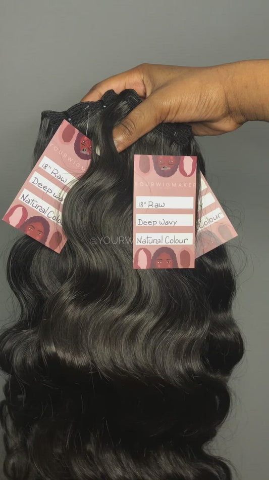 Black Raw Indian Hair - 1 Bundle